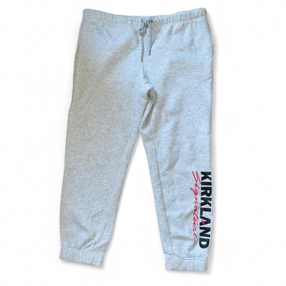 Kirkland Signature Men's Grey Sweatpants Joggers SZ XL